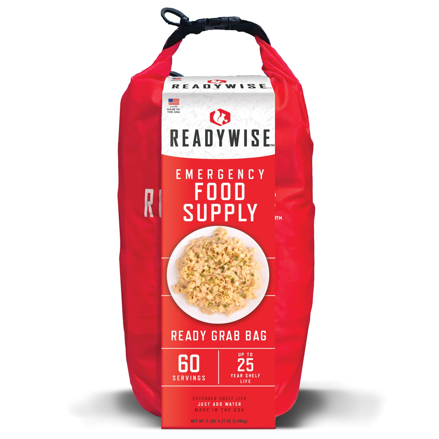 7-Day Emergency Food Supply Ready Grab Bag (60 Servings) - 25 Year Shelf Life