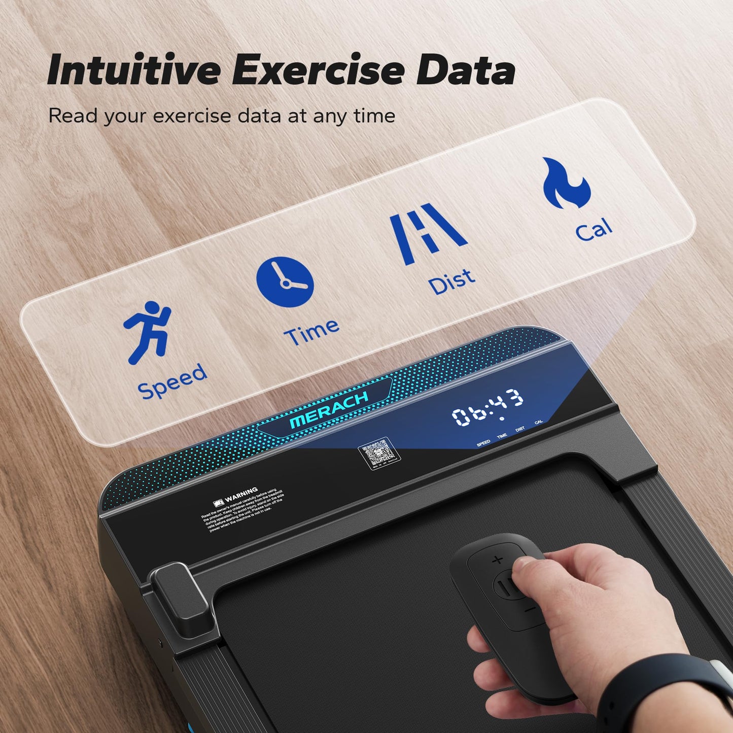 Portable Treadmill: Quiet, Compact, Under Desk Fitness