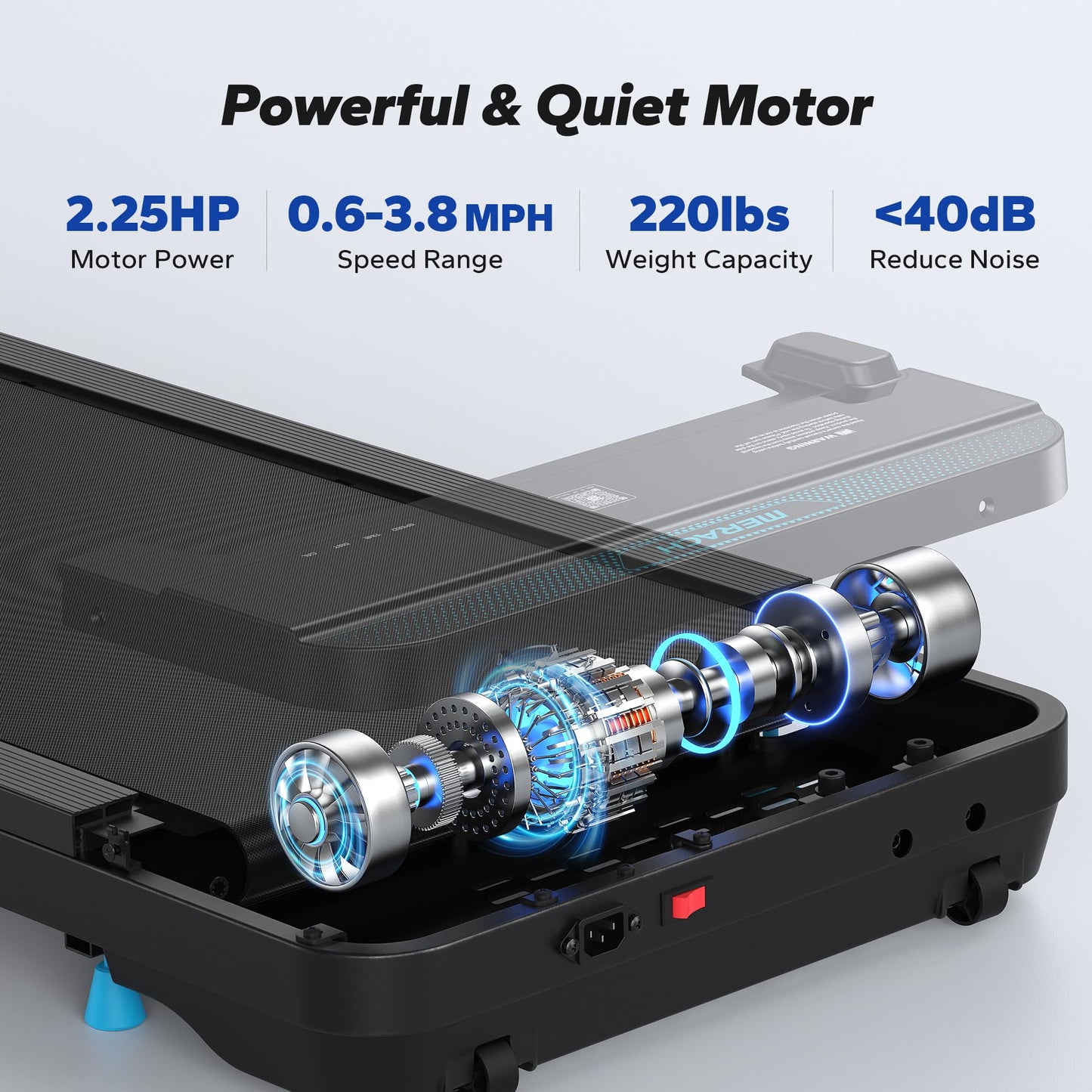 Portable Treadmill: Quiet, Compact, Under Desk Fitness