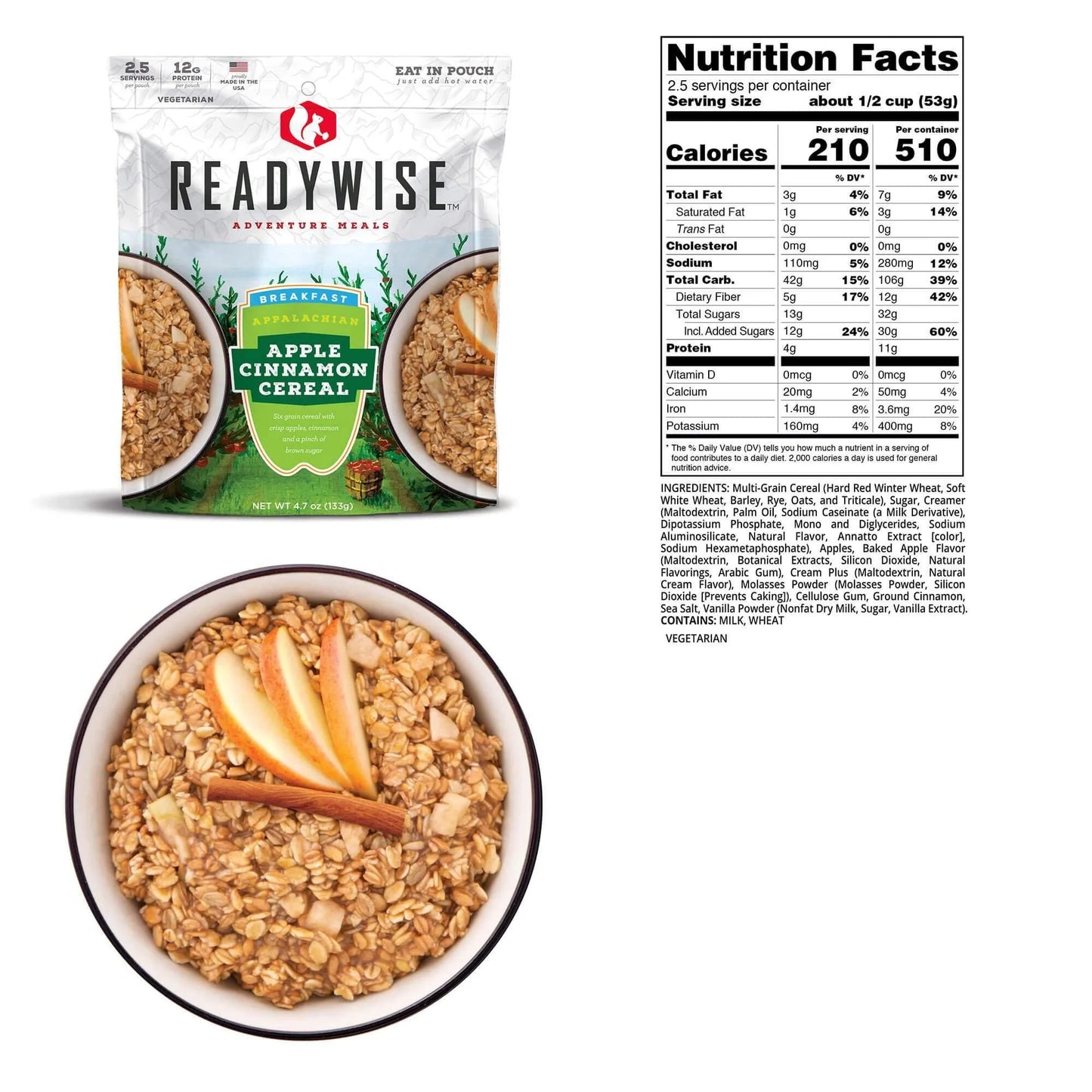 2-Day Emergency Food Supply Adventure Ready Grab Bag (23 Servings) - Up to 15 Years Shelf Life