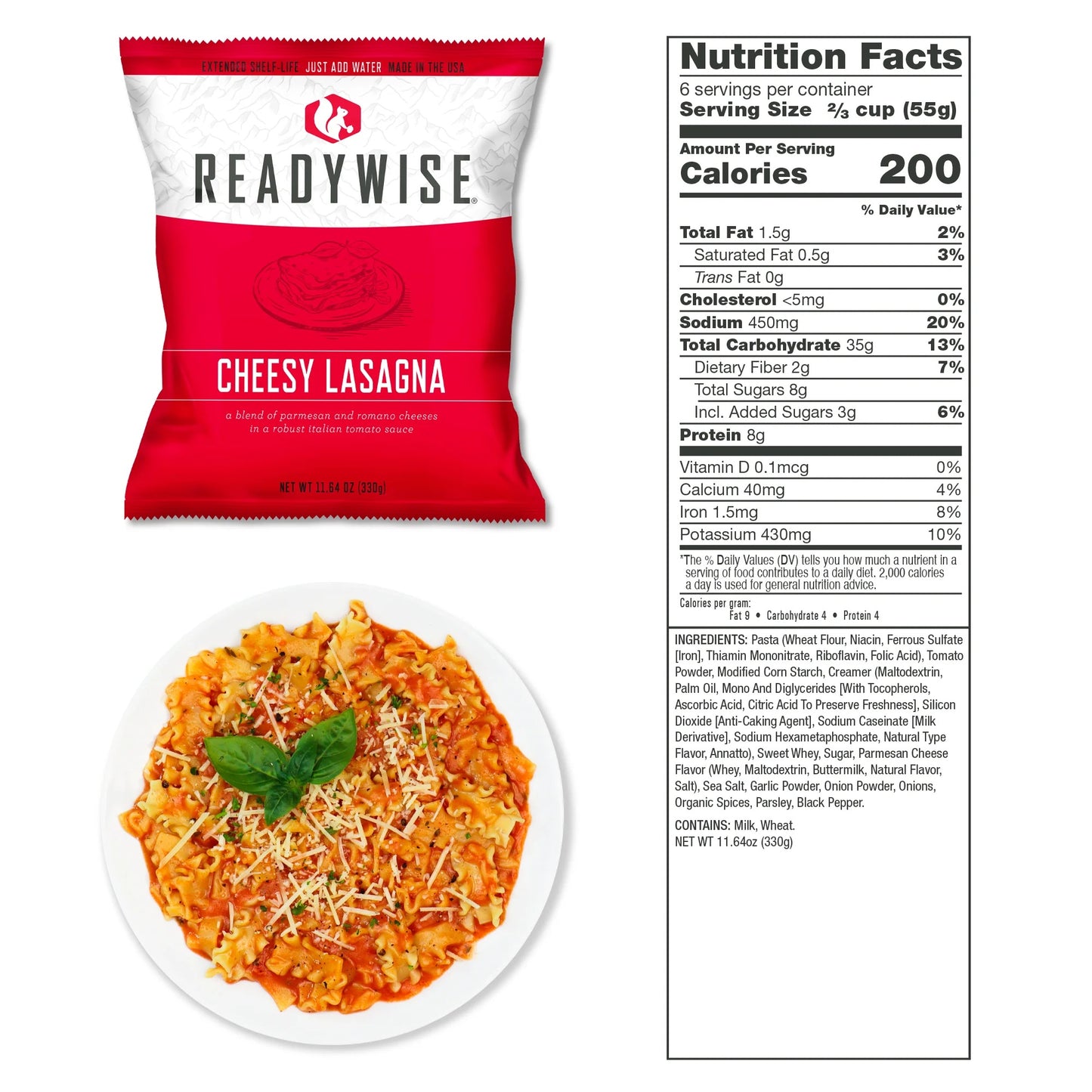Emergency Food Supply Entrée Bucket (120 Servings) - 25 Year Shelf Life