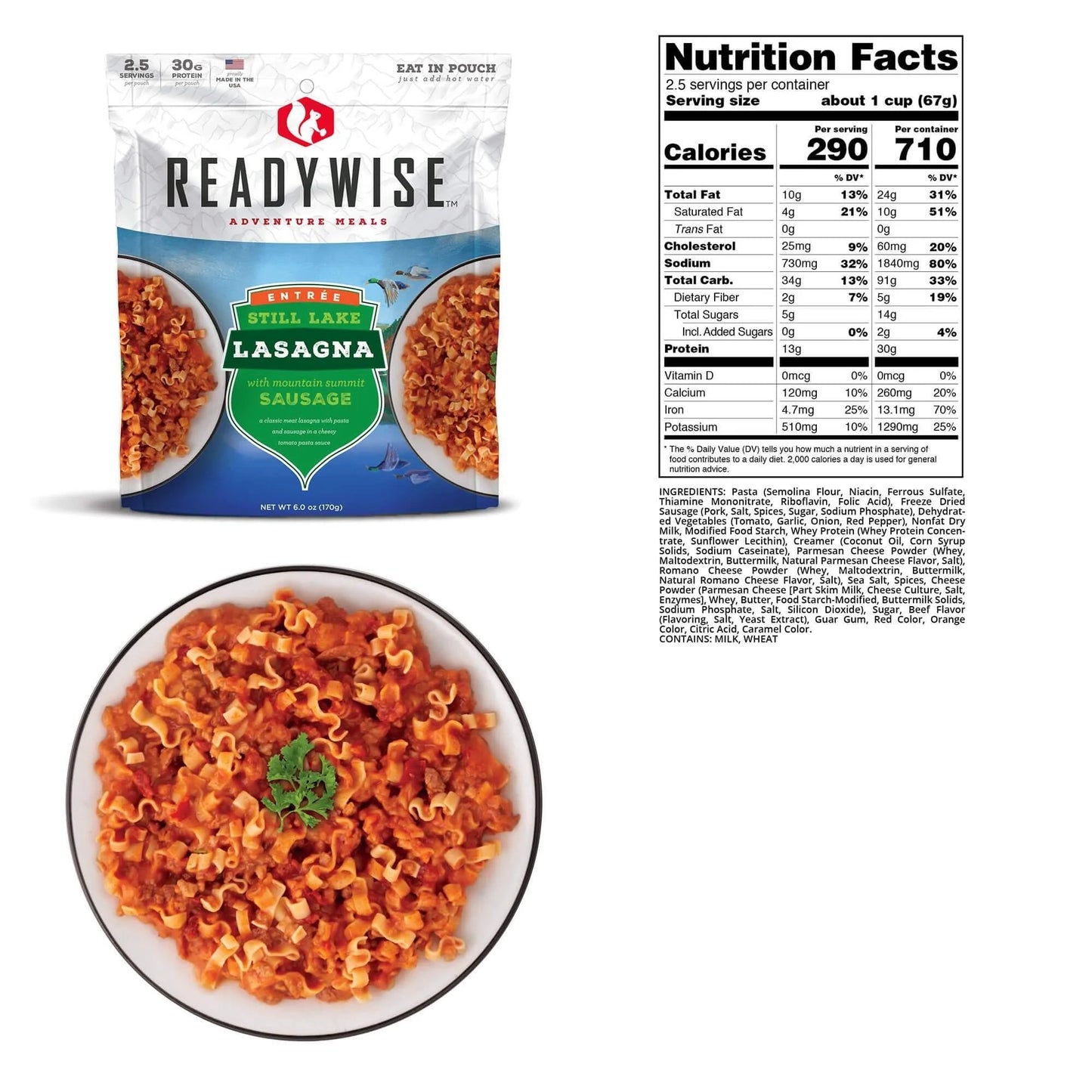 2-Day Emergency Food Supply Adventure Ready Grab Bag (23 Servings) - Up to 15 Years Shelf Life