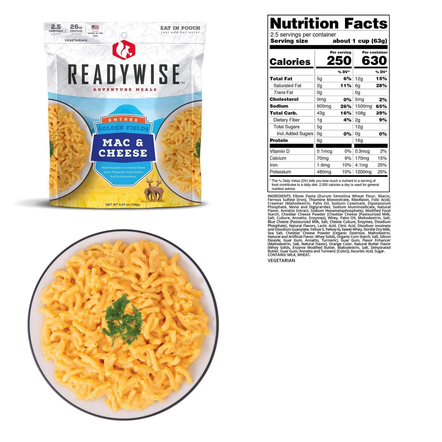 2-Day Emergency Food Supply Adventure Ready Grab Bag (23 Servings) - Up to 15 Years Shelf Life