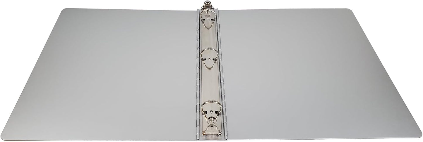 Posse Box 3-Ring, Clear Anodized, 1-inch Binder Storage Organizer (RD-27-CA) - 11-5/8" x 12-1/8" x 3-3/8"