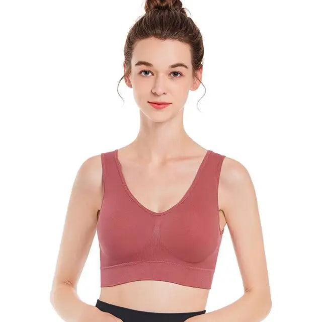 Wireless Plus Size Bra S-7XL - Seamless Yoga Fit