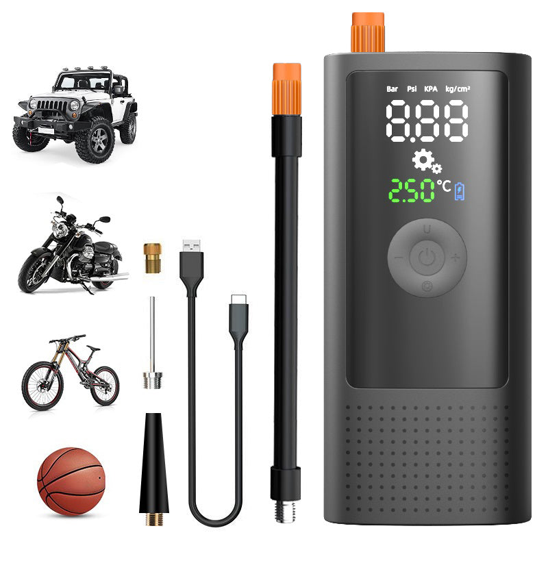 Tire Inflator Portable Air Compressor 150 PSI Digital Gauge