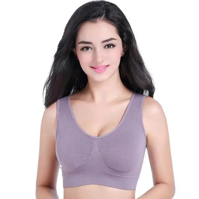 Wireless Plus Size Bra S-7XL - Seamless Yoga Fit