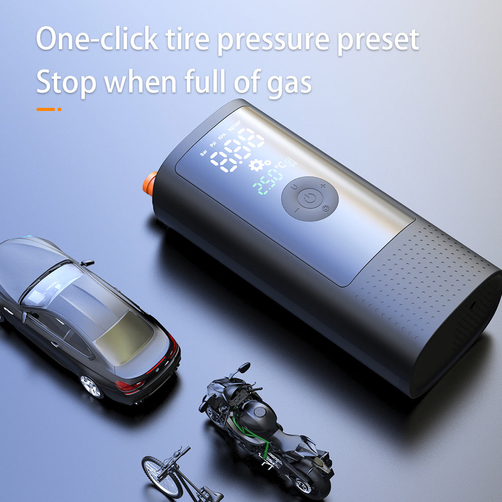 Tire Inflator Portable Air Compressor 150 PSI Digital Gauge