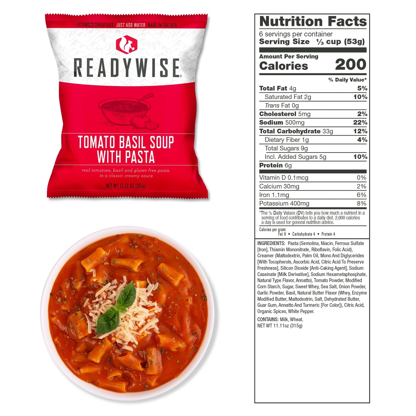 Emergency Food Supply Entrée Bucket (120 Servings) - 25 Year Shelf Life