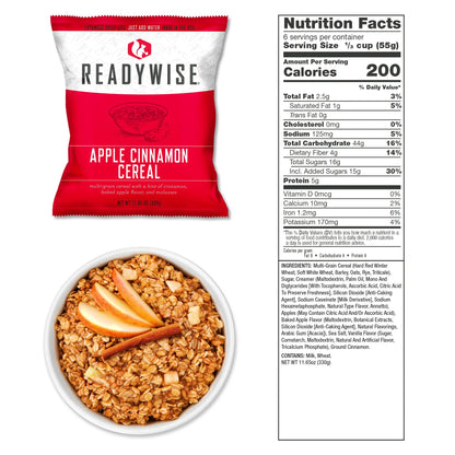 Emergency Food Supply Breakfast Bucket (120 Servings) - 25 Year Shelf Life