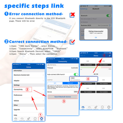 Bluetooth OBD2 Car Diagnostic Scanner