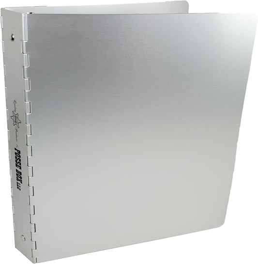 Posse Box 3-Ring, Clear Anodized, 1-inch Binder Storage Organizer (RD-27-CA) - 11-5/8" x 12-1/8" x 3-3/8"