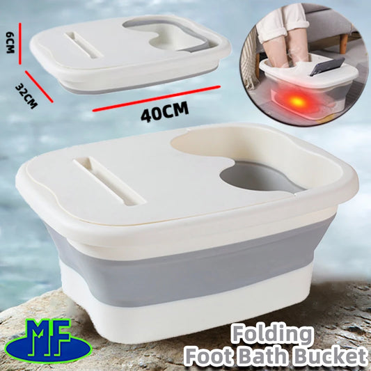 Foldable Footbath Spa: Portable Soaking & Massage Basin