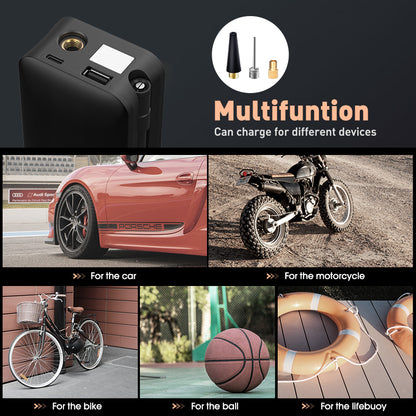 Cordless Tire Inflator: Rechargeable Air Pump