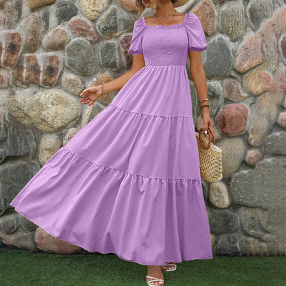 Floral Boho Dress 2024: Wrap, Crew Neck, Short Sleeve