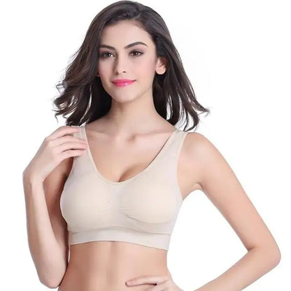 Wireless Plus Size Bra S-7XL - Seamless Yoga Fit
